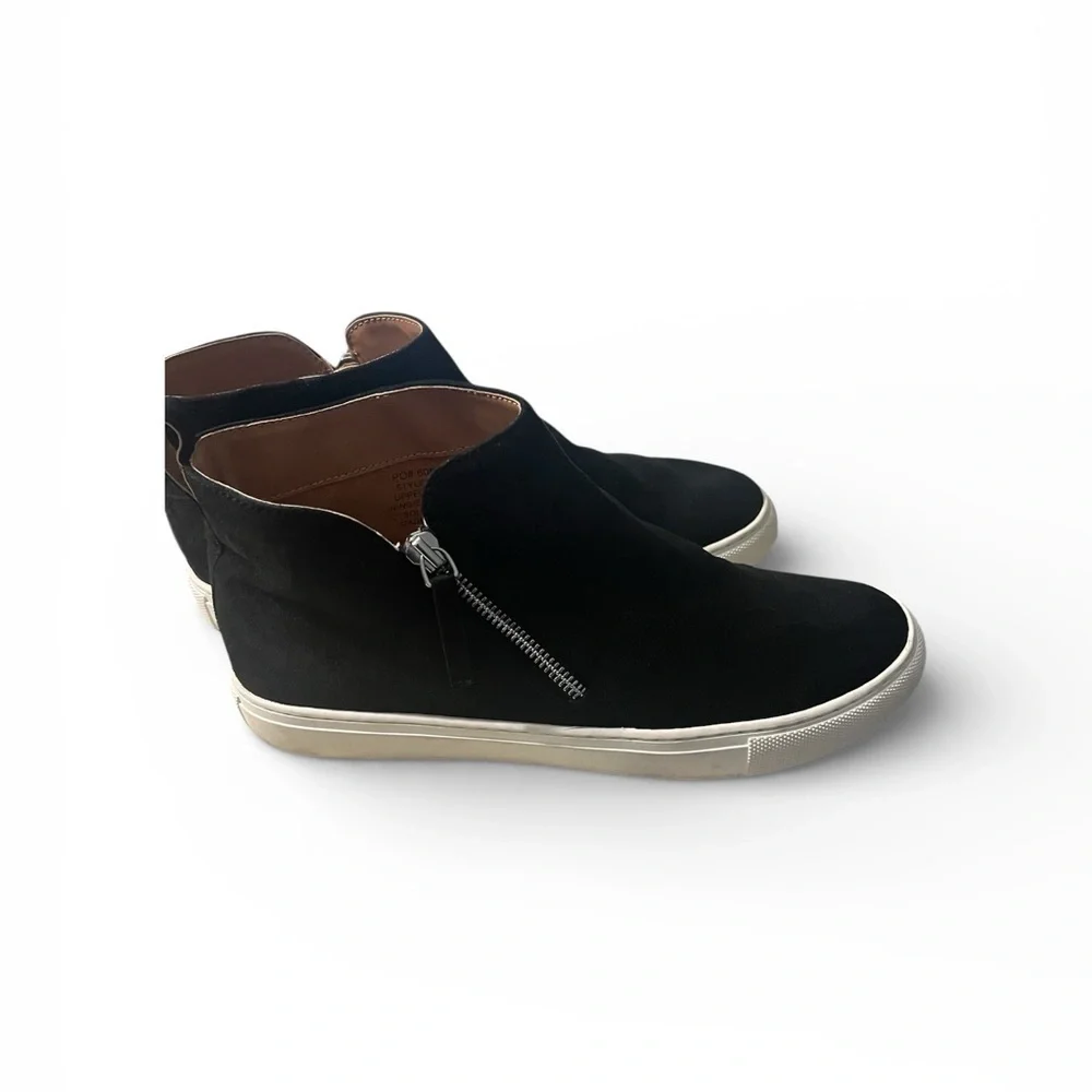 J. Crew Black Slip-On Sneakers